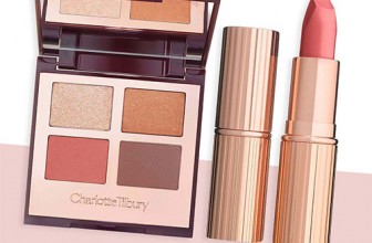 Charlotte Tilbury Bigger, Brighter Eyes in Transform-Eyes und Matte Revolution Lippenstift in Sunset Lover