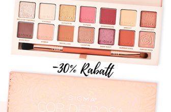 [Angebot] – 30% Rabatt auf die Sigma Beauty Cor-de-Rosa Lidschatten Palette