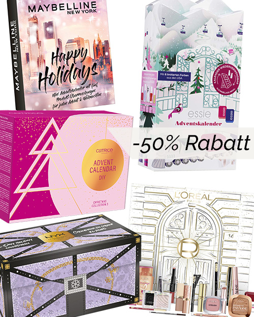 Um 50 reduzierte MakeUp und Kosmetik Adventskalender ⋆