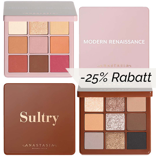 Anastasia Beverly Hills Mini Modern Renaissance & Mini Sultry Palette - um  - 25% reduziert ⋆