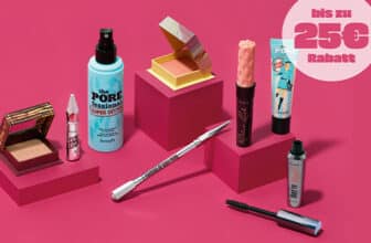 Bis zu – 25€ Rabatt auf alle Benefit Cosmetics Produkte