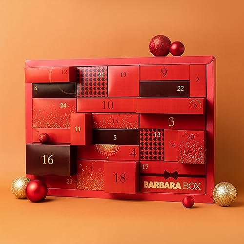 Barbara Box Adventskalender 2023 im Wert von über 400€ | Beliebte Beauty- Food- & Lifestyle Produkte in einem Adventskalender | Adventskalender für Frauen