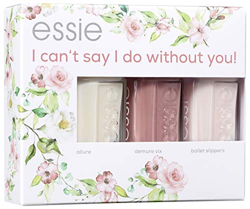 Essie Nagellack-Geschenkset "I can't say I do without you", allure + demure vix + ballet slippers, 3x 13,5 ml
