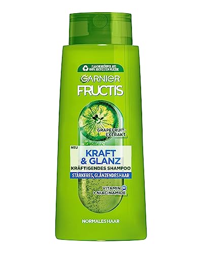 Garnier Fructis Kraft & Glanz Shampoo XXL, Kräftigendes Shampoo Gegen Stumpfes Und Glanzloses Haar, Für Mehr Glanz Und Geschmeidigkeit, Mit Grapefruit Extrakt, Maxi Format, 700ml