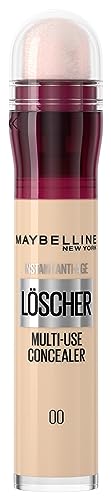 Maybelline New York Abdeckstift im Doppelpack, Instant Anti-Age Effekt Concealer, Löscher mit Mikro-Lösch-Applikator, Nr. 00 Ivory, 2 x 6,8 ml