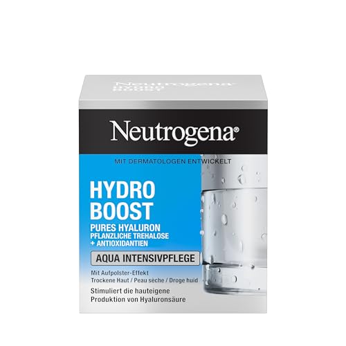 Neutrogena Hydro Boost Gesichtscreme, Revitalising Booster mit Hyaluron & Antioxidantien, ölfrei, 50 ml