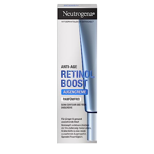 Neutrogena Retinol Boost Augencreme (15ml), effektive Anti-Age Augenpflege Creme & wirksame Feuchtigkeitspflege , Myrtenblatt-Extrakt & Hyaluronsäure für jünger & gesund aussehende Haut