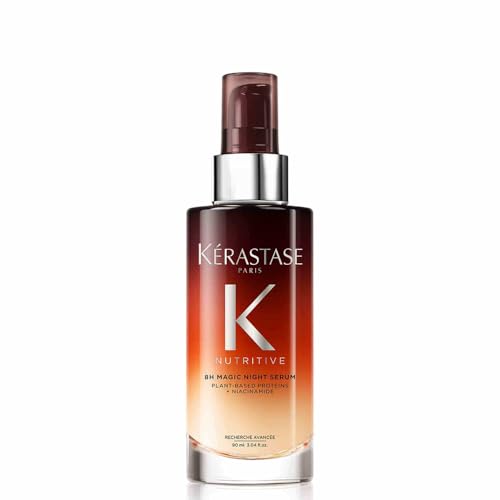 Kérastase Nutritive, Nachtserum für normales bis leicht trockenes Haar, Pflegend und glättend für mehr Glanz und Geschmeidigkeit, Ohne Parabene, 8H Magic Night Serum, 90 ml