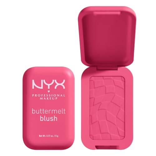 NYX Professional Makeup Buttermelt Blush, Cremige Textur mit Shea Butter, Mandelbutter & Mangobutter, Einfach zu verblenden für einen frischen Look, Farbe: Getting Butta