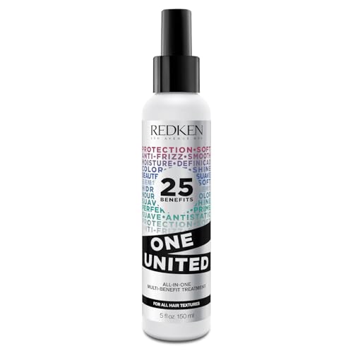 Redken Multi-Benefit-Treatment, Feuchtigkeitsspendendes Pflege-Spray für alle Haartypen, Hitzeschutz & Anti-Haarbruch, One United, 1 x 150 ml