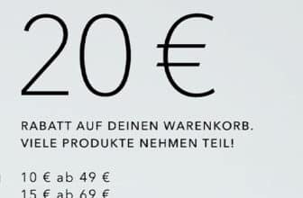 Douglas je nach Bestellwert bis zu 20€ Rabatt