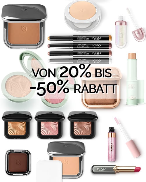Kiko Cosmetics von – 20% bis zu – 50% Rabatt auf ausgewählte Produkte