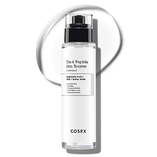 COSRX 6 Peptide Collagen Serum mit Copper Peptide, Toner Gesicht für Hauterneuerung & Straffung mit Niacinamid & Hyaluronsäure, Anti-Aging, beruhigender Hautpflege-Booster, Korean Skincare 150ml