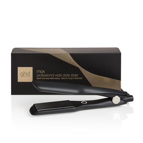 ghd max breites Glätteisen: Für langes, dickes oder lockiges Haar, 42mm Haarglätter, für glatte Looks, Wellen und Locken, Sleek & Anti Frizz Finish, ohne extreme Hitzeschäden