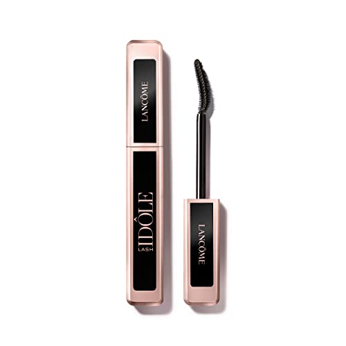 Lancôme Lash Idôle Mascara 01 Schwarz, Volumen-Wimperntusche für schwungvolle, aufgefächerte Wimpern, nicht klumpende Mascara, Intensives Schwarz für voluminöse Lashes, 8ml