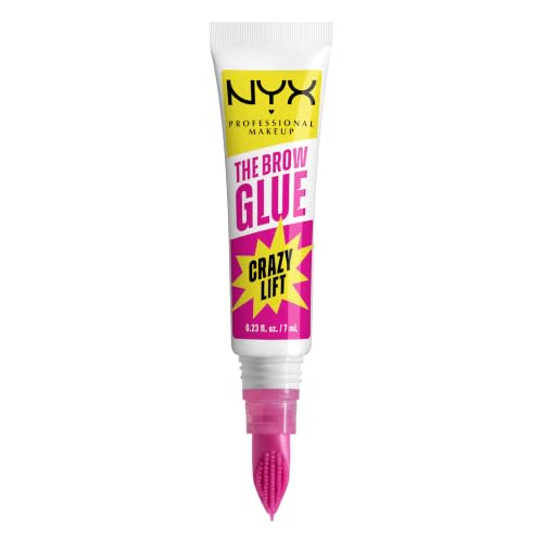 NYX Professional Makeup Brow Glue Crazy Lift, Ultra starkes Augenbrauengel, Für bis zu 24h Halt, 7ml