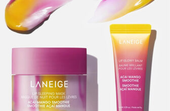 Laneige Acai Mango Smoothie Lip Sleeping Mask & Lip Glowy Balm