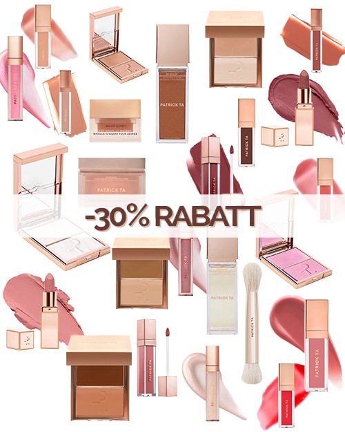 – 30% Rabatt auf ausgewählte Patrick Ta Beauty Produkte