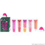 essence JUICY BOMB xmas edition shiny lipgloss set in 01 Holly Jolly, Juicy!